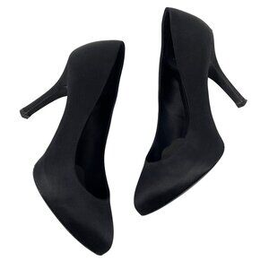 Dolce&Gabbana Black Satin Heel Size 37.5 Decollete Raso in Nero Platform